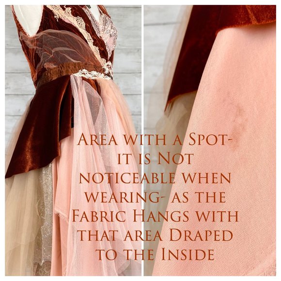 Listing Taken Down and Relisted, OOAK S/M Woodland Rust Victorian Fairy Dress - Picture 12 of 13